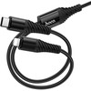 Cable 2in1 USB C to USB C+Lightnig Hoco 1 m X123 juodas