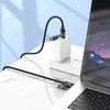 Cable 4in1 USB A/C to USB C/Lightning Hoco 240W 1,2 m U151 juodas