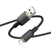 USB A tipo į „Lightning“ tipo laidas Hoco 2,4A, 1 m, X128, juodas