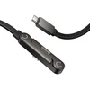 Cable with bracket USB C to USB C PD 60W Hoco 1,2 m U150 Exquisite juodas