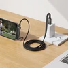 Cable with bracket USB C to USB C PD 60W Hoco 1,2 m U150 Exquisite juodas