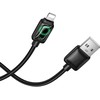 Laidas su LCD ekranu USB A į Lightning Hoco 2,4A 1,2 m U146 juodas