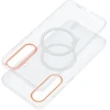 OEM dėklas, skirtas Honor 600 LITE Go, oranžinis, suderinamas su MagSafe, skaidrus