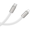 Flat Cable USB C to Lightning Hoco PD 30W 1 m X125 baltas
