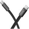 Flat Cable USB C to USB C Hoco 3A 60W 1 m X125 juodas