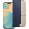Dėklas Oem Flip case for Motorola G17 POWER Split Book navy and cream