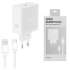 OPPO SuperVOOC original charger Type C 67W VCB7CAEH baltas bulk