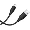 Silicone Cable USB C to Lightning Hoco 27W 1 m X124 juodas