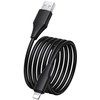 Silicone Cable USB C to Lightning Hoco 27W 1 m X124 juodas