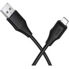 Silicone Cable USB C to Lightning Hoco 27W 1 m X124 juodas