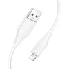 Silikoninis laidas USB C į Lightning Hoco 27W 1 m X124 baltas
