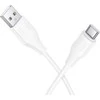 Silicone Cable USB A to USB C Hoco 3A 1 m X124 baltas