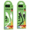 Silicone Cable USB A to USB C Hoco 3A 1 m X124 baltas