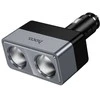 Smart dual cigarette lighter car charger Hoco 2 lighter jungtys max 240W/24V Z65 juodas