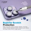 „X-ONE Sapphire Camera Armor Pro“ – skirtas „iPhone 17 Pro Max“ – sidabrinis
