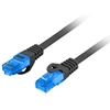 LANBERG patchcord cat.6A FTP LSZH CCA 0.5m juodas