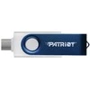 Patriot Memory 64GB Xporter X550 USB atmintinė su dviguba USB A+C jungtimi (PS64GX550AAD) Baltas, Mėlyna