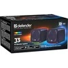 Kompiuterio kolonėlės PC Speakers 2.0 DEFENDER J3 2.0 6W LED USB juodas