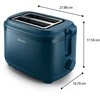 Skrudintuvas Philips 3000 Serija, HD2511/70, 8 nustatymai, 2 angos, bandelių šildymas