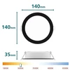 Philips LED Recessed Luminaire. 12.5W. 3000K. Ø12.5. Juodas