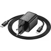 Telefono įkroviklis Hoco USB A + USB C QC3.0 PD 3A 20W + laidas USB C - Lightning N52 juodas