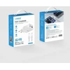 Telefono įkroviklis USB A + C tipo PD 45W + duomenų kabelis C tipo į C tipo 100W VEGER TR121 baltas