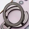 OEM telefono stovas CIRCLE GLITTER - priklijuojamas - juodas