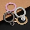 OEM telefono stovas CIRCLE GLITTER - priklijuojamas - sidabrinas