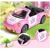 Jokomisiada Doll Car – Rožinė Convertible RC Car with Remote for Girls ZA5908