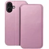 OEM atverčiamas dėklas, skirtas „iPhone 16 PLUS“ su dviem kišenėmis, šviesiai rožinis