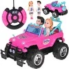 Jokomisiada Remote-controlled Rožinis CAR for dolls + boy and girl RC0734