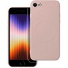 OEM dėklas, skirtas iPhone 7 / 8 / SE 2020 / SE 2022, silikoninis MagSafe dėklas (apsauga nuo kameros), rožinis