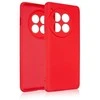 Beline Silikoninis OnePlus 12 5G dėklas telefonui raudonos spalvos