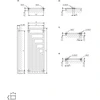 Electric towel dryer Terma Angus. bronze