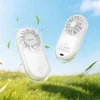 Ventiliatorius Portable mini fan Hoco HX611 milky baltas
