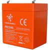 Power Bubble PB1204 Li-Ion akumulators (AGM) 4Ah 12V (90x70x101 mm) Premium šūnas 1.25kg Oranžs