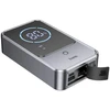 Powerbank 10000 mAh 2,4A 18W with a car jump-start function Hoco QS7 metal pilka