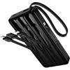 Powerbank 10000 mAh QC PD 2A 22,5W with built-in cables USB A + USB C + Lightning + Micro USB Hoco J156 juodas