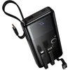 Powerbank 10000 mAh QC PD 2A 22,5W with built-in cables USB A + USB C + Lightning + Micro USB Hoco J156 juodas