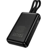 Powerbank 20000 mAh QC PD 22,5W with built-in cables USB C+ Lightning Hoco J162A juodas