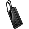 Powerbank 20000 mAh QC PD 22,5W with built-in cables USB C+ Lightning Hoco J162A juodas