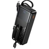 Powerbank 20000 mAh QC PD 2A 22,5W with built-in cables USB A + USB C + Lightning + Micro USB Hoco J156A juodas