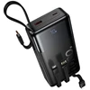 Powerbank 20000 mAh QC PD 2A 22,5W with built-in cables USB A + USB C + Lightning + Micro USB Hoco J156A juodas