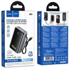 Powerbank 20000 mAh QC PD 2A 45W with built-in cable USB C Hoco Q54 metal pilka