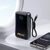 Powerbank 20000 mAh QC PD 2A 45W with built-in cable USB C Hoco Q54 metal pilka