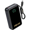 Powerbank 20000 mAh QC PD 2A 45W with built-in cable USB C Hoco Q54 metal pilka