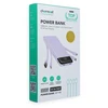 Nešiojamoji baterija 5V 3A 10000 mAh su integruotais laidais USB A / USB C / Lightning / Micro USB Charmast W1148 violetinė