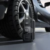 Powerbank 8000 mAh 2,4A 18W with a car jump-start function and air pump Hoco QS6 juodas