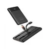 Powerbank Charmast W1202 PD3.0 3A 22,5W 10000 mAh with built-in cables USB C / Lightning juodas