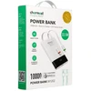 Powerbank Charmast W1202 PD3.0 3A 22,5W 10000 mAh with built-in cables USB C / Lightning baltas